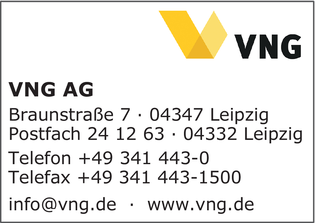 Firmenanzeige VNG AG