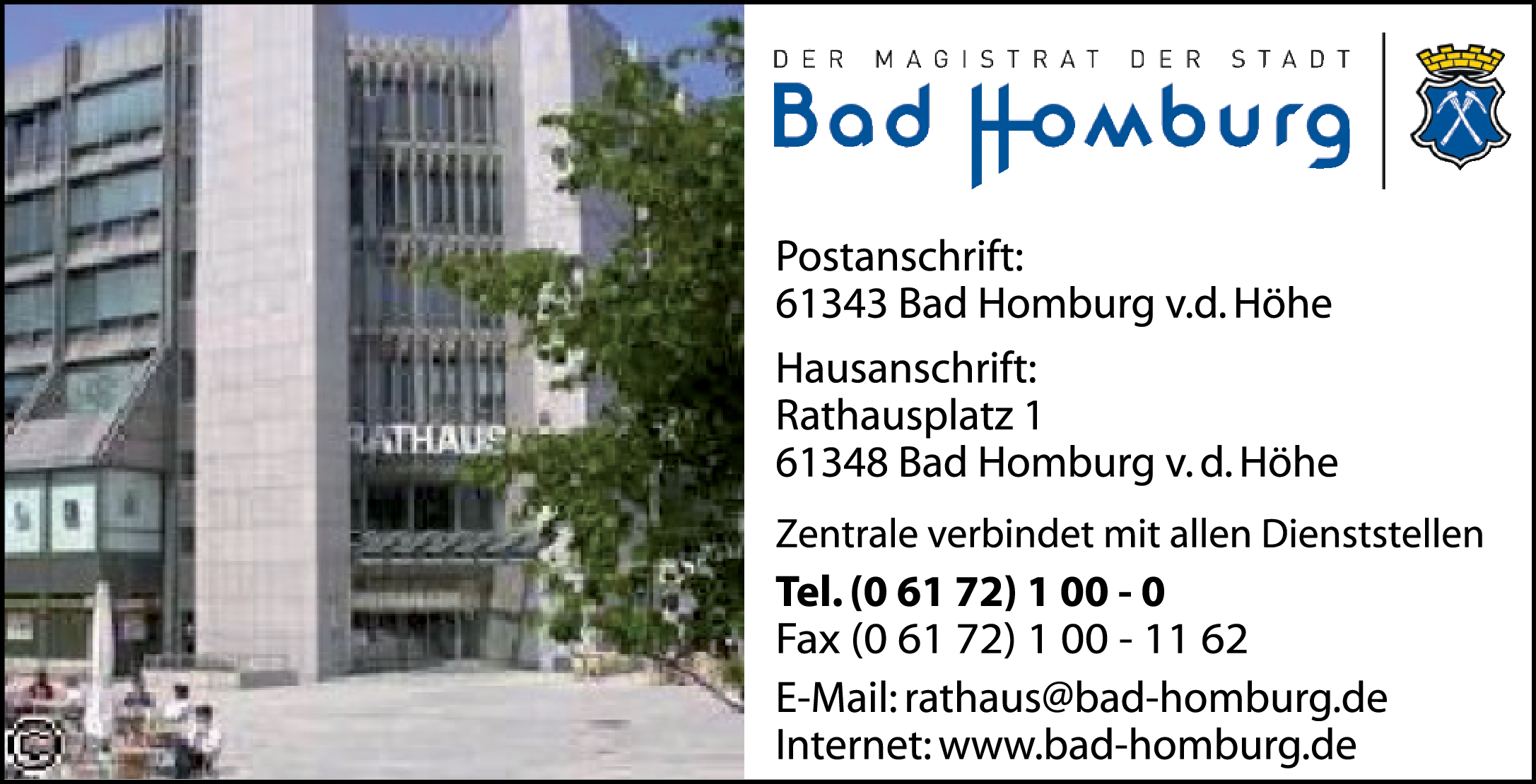 Firmenanzeige Stadtverwaltung