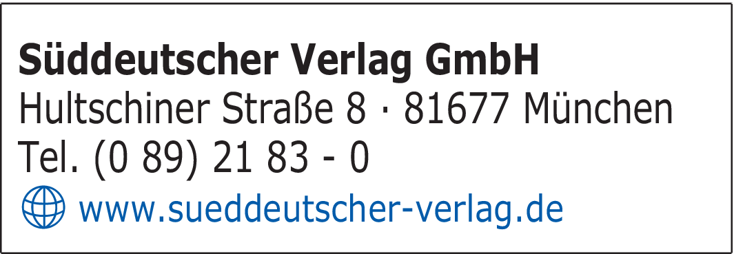 Firmenanzeige Süddeutscher Verlag GmbH