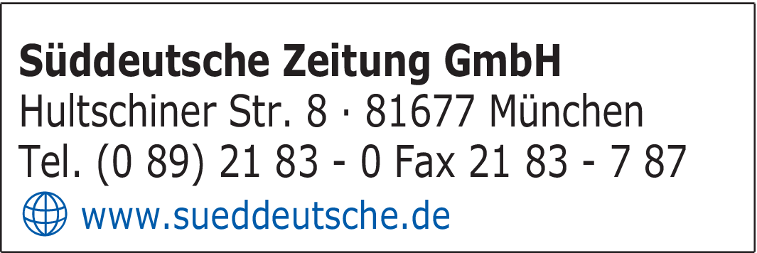 Firmenanzeige Süddeutsche Zeitung GmbH