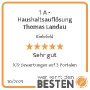 1 A - Haushaltsauflösung Thomas Landau - werkenntdenBESTEN.de Qualitätssiegel