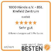 1000 Hände e.V. - BSt. Krefeld Zentrum - werkenntdenBESTEN.de Qualitätssiegel