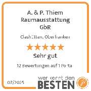 A. & P. Thiem Raumausstattung GbR - werkenntdenBESTEN.de Qualitätssiegel