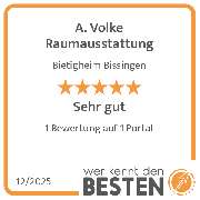 A. Volke Raumausstattung - werkenntdenBESTEN.de Qualitätssiegel