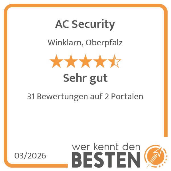 AC Security - werkenntdenBESTEN.de Qualitätssiegel