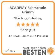 ACADEMY Fahrschule Grimm - werkenntdenBESTEN.de Qualitätssiegel