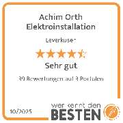 Achim Orth Elektroinstallation - werkenntdenBESTEN.de Qualitätssiegel