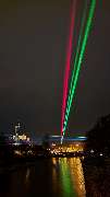 ACLS Lasershow und Lichtkunst - Lichtbrücken Landshut 2021 Lichtkunst