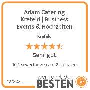 Adam Catering Krefeld | Business Events & Hochzeiten - werkenntdenBESTEN.de Qualitätssiegel