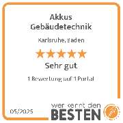 Akkus Gebäudetechnik - werkenntdenBESTEN.de Qualitätssiegel