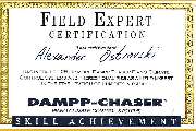 Alexander Ostrovski - Klavierstimmer / Techniker - Zertifikat für die Installation von Dampp-Chaser Piano Climate Control Systems. Bestätigung der Fachkompetenz in der Stabilisierung von Luftfeuchtigkeit in Klavieren.