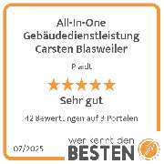 All-In-One Gebäudedienstleistung Carsten Blasweiler - werkenntdenBESTEN.de Qualitätssiegel