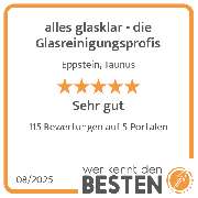 alles glasklar - die Glasreinigungsprofis - werkenntdenBESTEN.de Qualitätssiegel