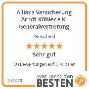 Allianz Versicherung Arndt Köhler e.K. Generalvertretung - werkenntdenBESTEN.de Qualitätssiegel