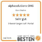 alphasolutions OHG - werkenntdenBESTEN.de Qualitätssiegel