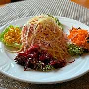 Elsässer Wurstsalat im Restaurant Alpina in Weil am Rhein