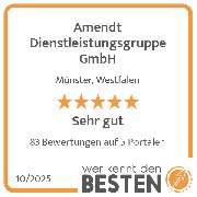 Amendt Dienstleistungsgruppe GmbH - werkenntdenBESTEN.de Qualitätssiegel