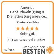 Amendt Gebäudereinigung & Dienstleistungsservice GmbH - werkenntdenBESTEN.de Qualitätssiegel
