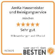 AmKa Hausmeister und Reinigungservice - werkenntdenBESTEN.de Qualitätssiegel
