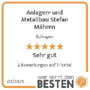 Anlagen- und Metallbau Stefan Mähren - werkenntdenBESTEN.de Qualitätssiegel