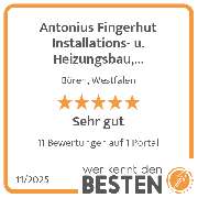 Antonius Fingerhut Installations- u. Heizungsbau, Kernbohrungen - werkenntdenBESTEN.de Qualitätssiegel