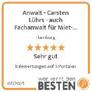 Anwalt - Carsten Lührs - auch Fachanwalt für Miet- und WEG Recht - werkenntdenBESTEN.de Qualitätssiegel