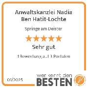 Anwaltskanzlei Nadia Ben Hatit-Lochte - werkenntdenBESTEN.de Qualitätssiegel