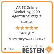 ARISE Online Marketing | SEO Agentur Stuttgart - werkenntdenBESTEN.de Qualitätssiegel