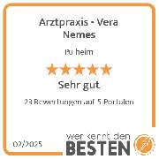 Arztpraxis - Vera Nemes - werkenntdenBESTEN.de Qualitätssiegel