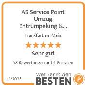 AS Service Point Umzug Entrümpelung & Haushaltsauflösungen - werkenntdenBESTEN.de Qualitätssiegel