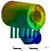Druckbehälter, Spannungsverteilung, Verformung