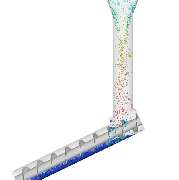 Stopfschnecke, Förderung von Holzhackschnitzeln für Wirbelschichtverbrennung