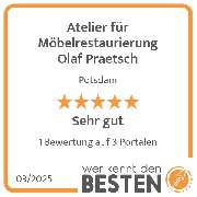 Atelier für Möbelrestaurierung Olaf Praetsch - werkenntdenBESTEN.de Qualitätssiegel