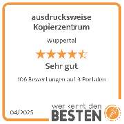 ausdrucksweise Kopierzentrum - werkenntdenBESTEN.de Qualitätssiegel