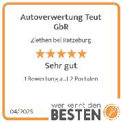 Autoverwertung Teut GbR - werkenntdenBESTEN.de Qualitätssiegel