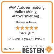 AVM Autovermietung Volker Münig - Autovermietung Heilbronn - werkenntdenBESTEN.de Qualitätssiegel