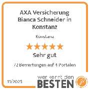 AXA Versicherung Bianca Schneider in Konstanz - werkenntdenBESTEN.de Qualitätssiegel