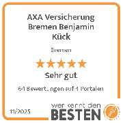 AXA Versicherung Bremen Benjamin Kück - werkenntdenBESTEN.de Qualitätssiegel