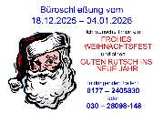 AXA Versicherungen Sven Schulz Berlin-Mitte - Bürosprechzeiten fallen vom 18.12.2025 bis 04.01.2026 aus. Termin nur nach persönlicher Vereinbarung.