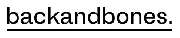 backandbones. - 1