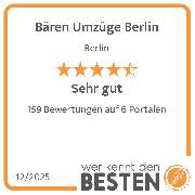 Bären Umzüge Berlin - werkenntdenBESTEN.de Qualitätssiegel