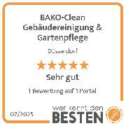 BAKO-Clean Gebäudereinigung & Gartenpflege - werkenntdenBESTEN.de Qualitätssiegel