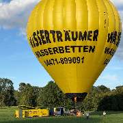 Start des Heißluftballons