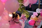 BALLONI Deko Shop - Ballons Rosa mit Blumen