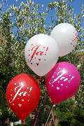 BALLONI Deko Shop - Latexballons JA Hochzeit