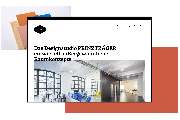 Bande für Gestaltung - Website des Designstudios PRINZTRÄGER, die für klares, zeitgemäßes Webdesign steht. Auf dem Bildschirm ist die Startseite mit der Botschaft „Das Designstudio PRINZTRÄGER entwickelt außergewöhnliche Raumkonzepte.“ zu sehen.