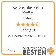BATZ GmbH - Tom Zielke - werkenntdenBESTEN.de Qualitätssiegel