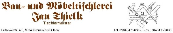 Bau- und Möbeltischlerei Jan Thielk - Logo Tischle …