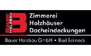 Bauer Holzbau GmbH Zimmerei - Holzhäuser - Dacheindeckungen - LOGO