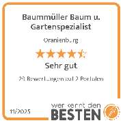 Baummüller Baum u. Gartenspezialist - werkenntdenBESTEN.de Qualitätssiegel